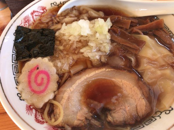 「ワンタンメン750円」@らーめん おゆうの写真