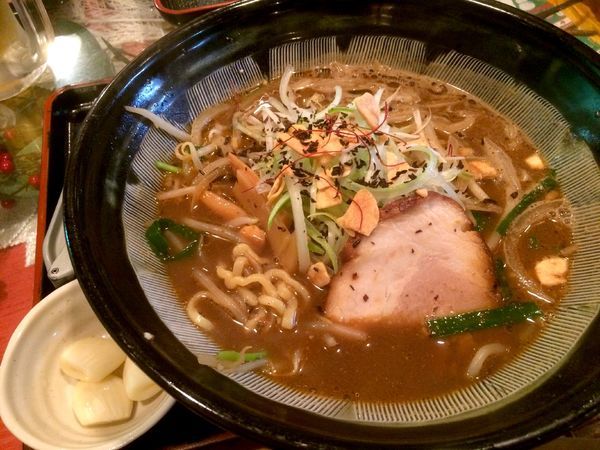 「こがしにんにく黒みそらーめん（920円）」@らーめん げんき屋 ひたちなか店の写真
