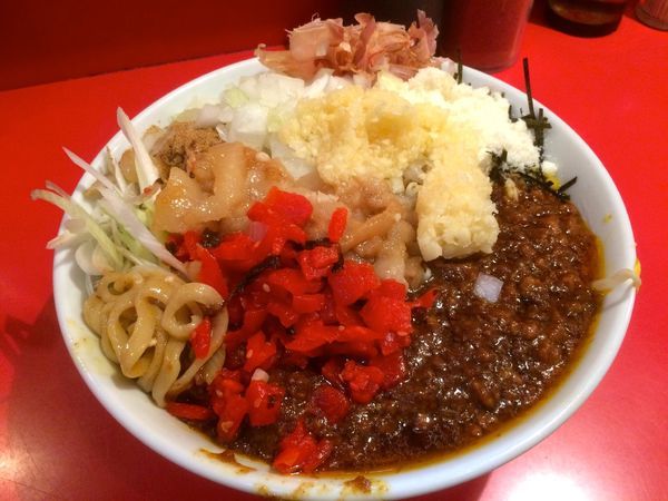 「【限定】カレー混ぜそば（850円）」@ひたちなか大盛軒の写真