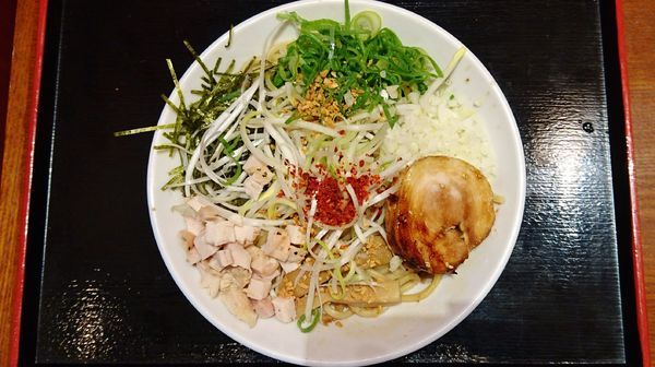 「illmaticまぜそば+大盛り+ライス」@頑者 illmaticの写真