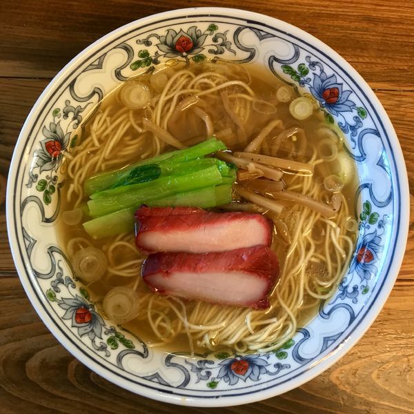 「貝そば（薄口醤油味）¥800円」@まるえ食堂の写真