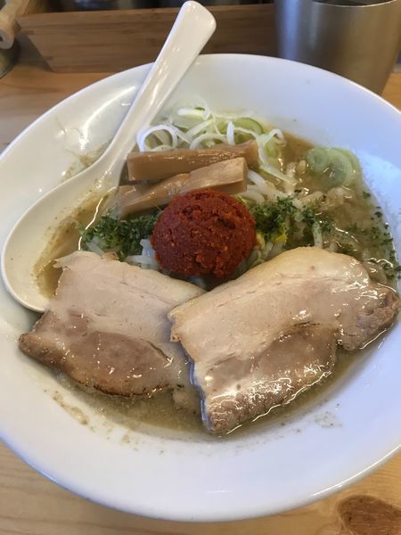 「山形辛味噌」@味噌ぶり noodle みやみやの写真