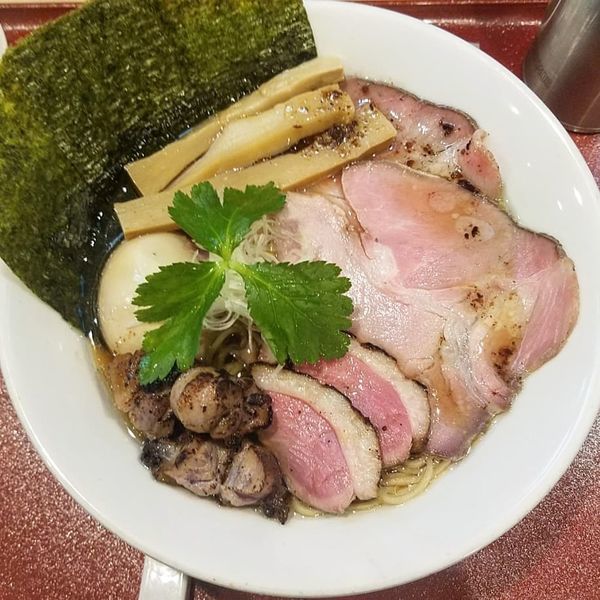 「特製紀州鴨そば1150円」@燃えよ麺助の写真