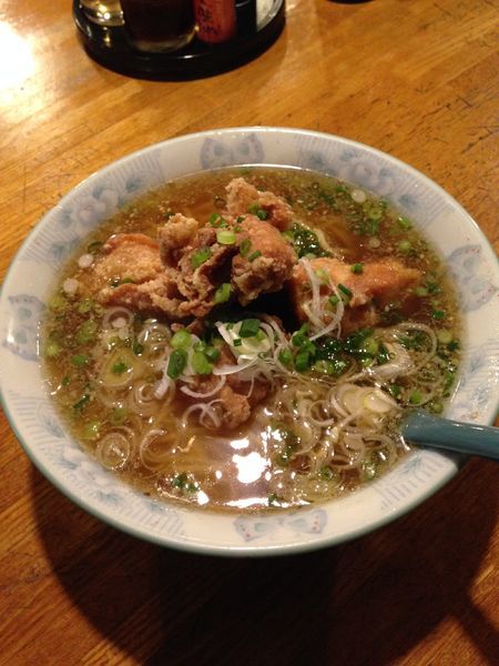 「から揚らぁ〜麺  大盛り(ラーパス)」@ら〜めん いずみの写真