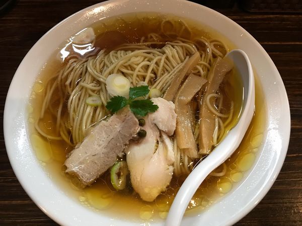 「鶏だし生醤油そば 大盛  700円」@だし廊 -DASHIRO-の写真