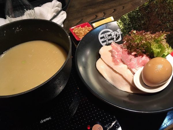 「濃厚鶏白湯つけ麺(塩)麺半分より少なめ」@麺屋 時茂 西川口店の写真