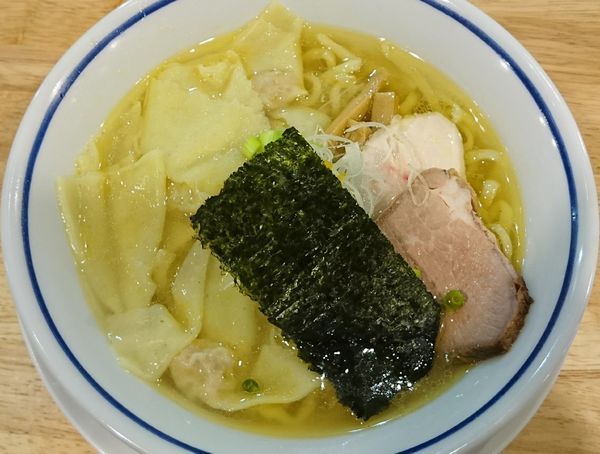 「ワンタン中華そば（塩）」@手打式超多加水麺 ののくらの写真