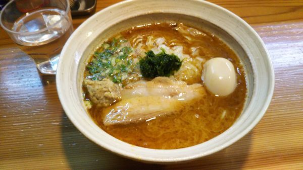 「和風鶏そば塩、味玉」@はりけんラーメン 南店の写真