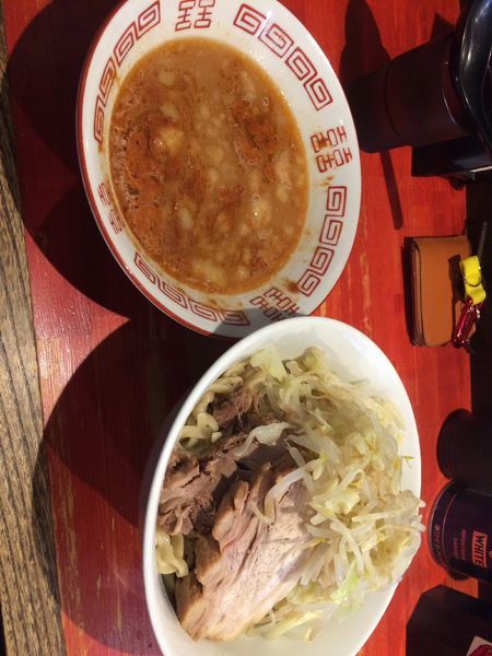 「小つけ麺  えび味」@ラーメン二郎 会津若松駅前店の写真