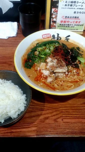 「特製担々麺 900円+半ライス100円」@麺昇 神の手の写真