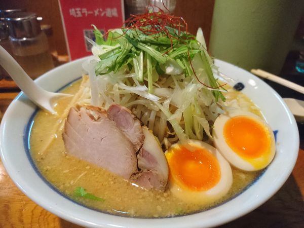 「【冬季限定】清湯ホタテ味噌そば(細麺ver)800円　他」@麺屋 鶏口の写真