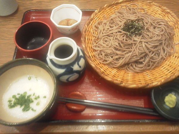 「ざるとろろそば大盛サ 800円」@信州そば処 そじ坊 那覇空港店の写真