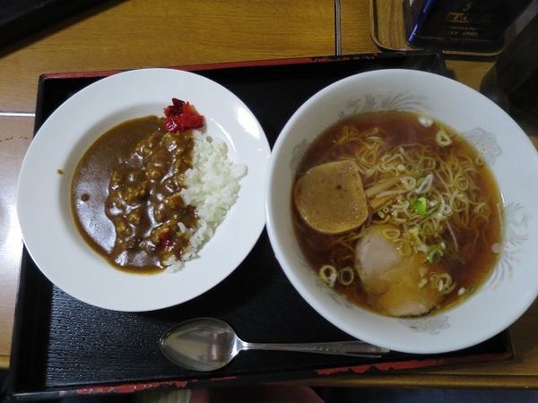 「ラーメン カレーセット」@小倉食堂の写真