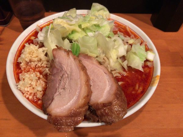 「赤麺 並(800円)」@ファットンの写真