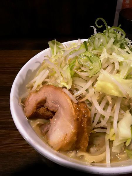 「らーめん（豚無し？）（ヤサイネギ）￥750」@ちばから 渋谷道玄坂店の写真