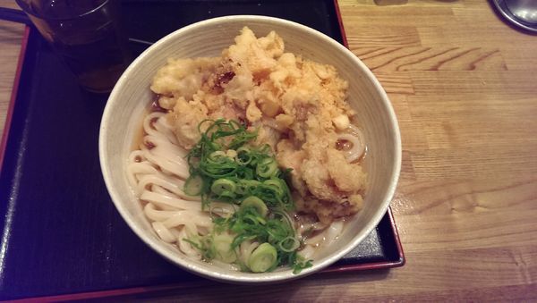 「冷鶏天ぶっかけ、大盛」@おにやんま 中目黒店の写真