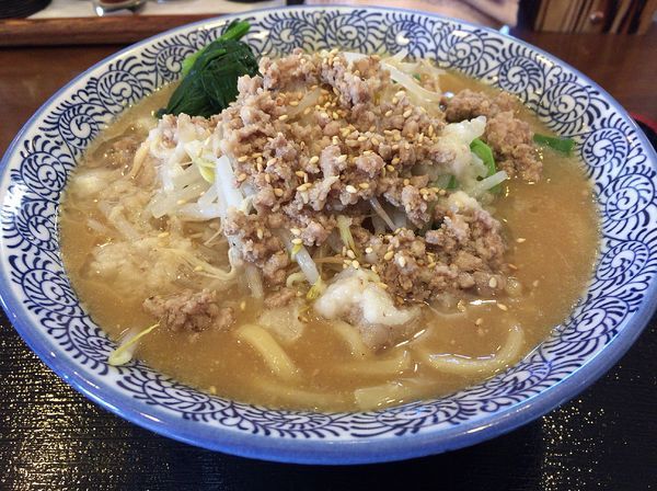 「限定 濃厚味噌道場（810円）、トマチーライス（108円）」@麺処 いぐさの写真