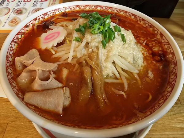 「【限定】背脂辛味噌清湯麺（細麺）　※３辛　（大盛り：㋗券）」@麺肴 ひづきの写真