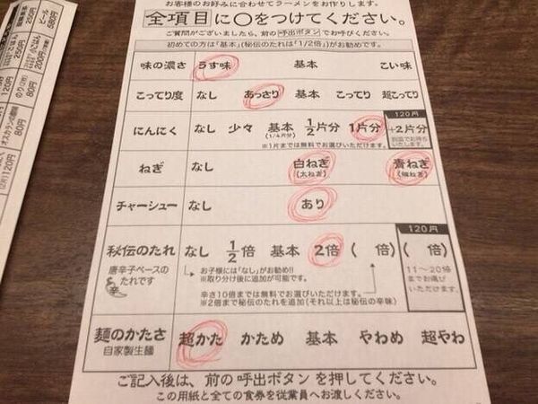 「天然とんこつラーメン(790円)」@一蘭 渋谷店の写真