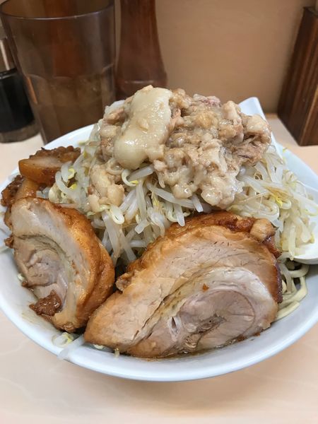 「ラーメン大盛(アブラ、カラメ)」@自家製ラーメン 大者の写真