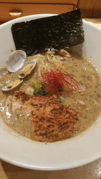 「あさり味噌そば」@饗 くろ㐂の写真