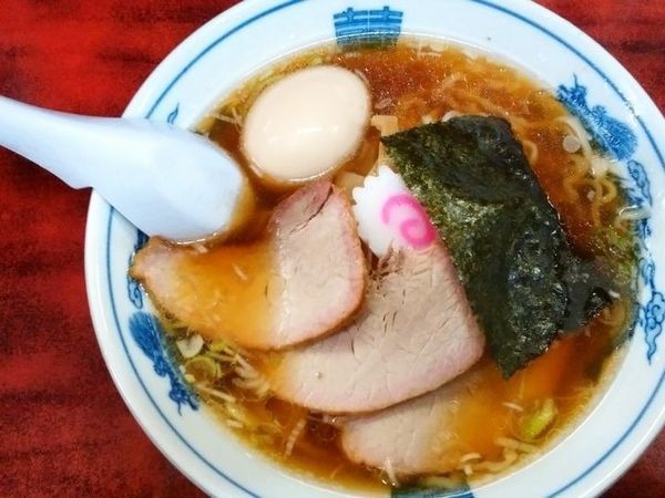 「中華そば＋煮たまご」@白河中華そばの写真