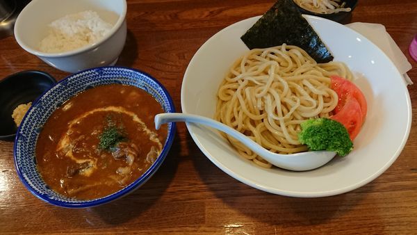 「【限定】和牛つけ麺 （大） 950円 + ごはん 120円」@つけめん たまの写真