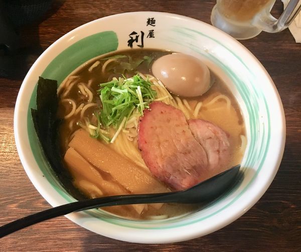 「にぼみそ【週末限定】+味玉」@自家製麺 麺屋 利八の写真