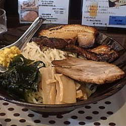 悠河スペシャルつけ麺900円（2辛）＋炙り極厚バラチャーシュ