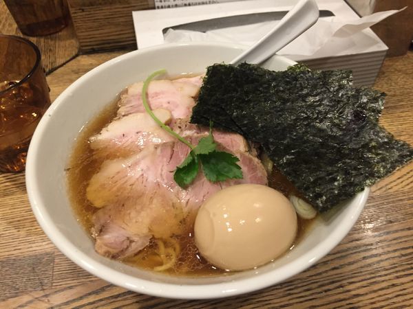 「特製平子煮干そば （950円）」@新橋 纏の写真