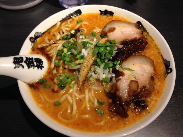 「肉々カラシビ味噌らー麺（麺大盛り）」@カラシビ味噌らー麺 鬼金棒 名古屋店の写真