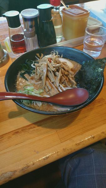 「味噌メンマらーめん」@ラーメンショップ  とんちゃん 藤原店の写真