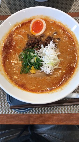 「もち豚の肉味噌坦々麺 1100円」@生粋 花のれんの写真