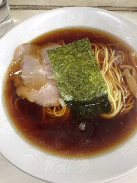 「Aセット(850円)ラーメン餃子半ライス」@味麺 おがわ屋の写真