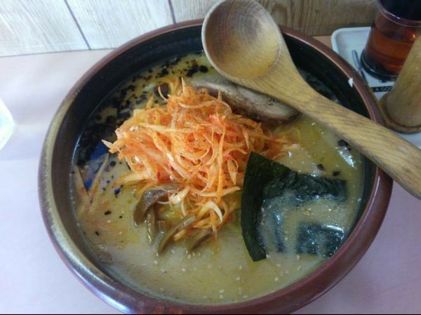 「ネギ赤味噌ラーメン」@めんや 銀角亭の写真