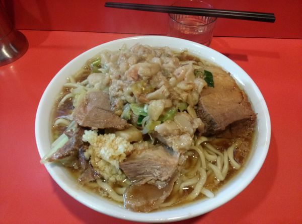 「小ラーメンにんにく少し脂カラメ」@ラーメン二郎 仙川店の写真