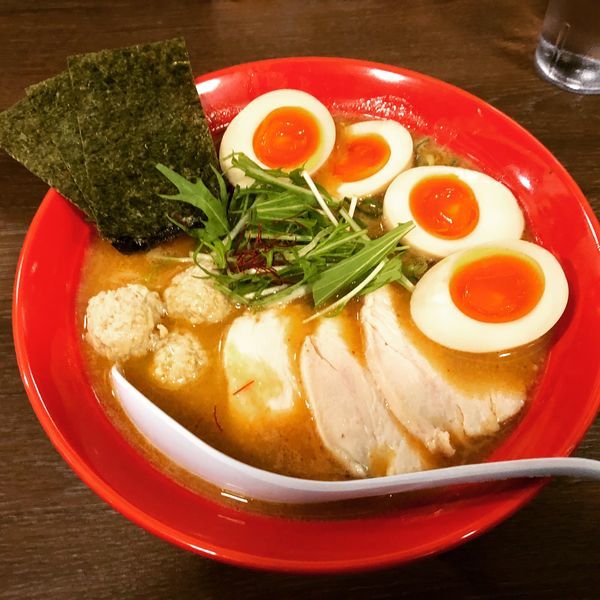 「特製濃厚辛味噌鶏そば 辛さ普通」@麺屋ばらいちの写真