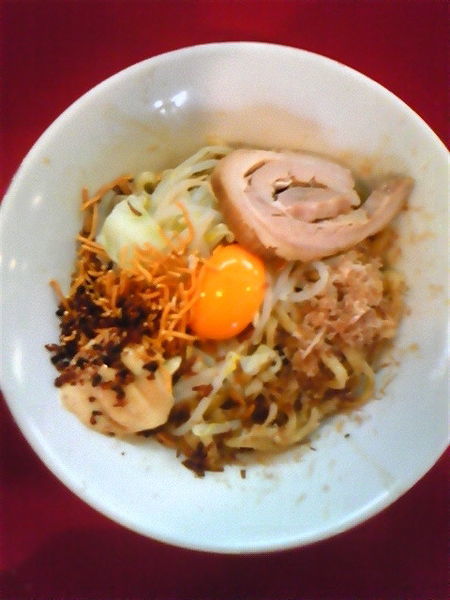 「まぜそば」@ジャンクガレッジ 東大宮店の写真