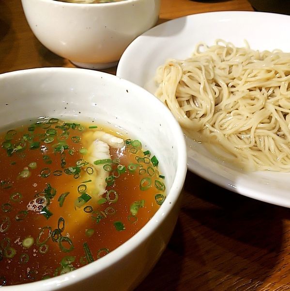 「【限定】クエのつけそば～潮仕立て～」@寿製麺よしかわ 坂戸店の写真