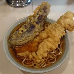 なすとげそでおそば