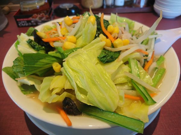 「青菜たっぷり野菜ちゃんぽん 896円」@丸源ラーメン 東久留米店の写真