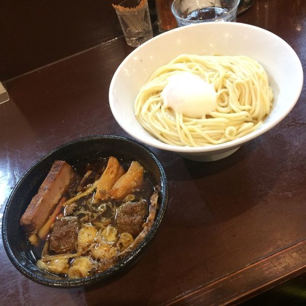 「牛汁つけ麺」@らーめん 五ノ神精肉店 煮干し編の写真