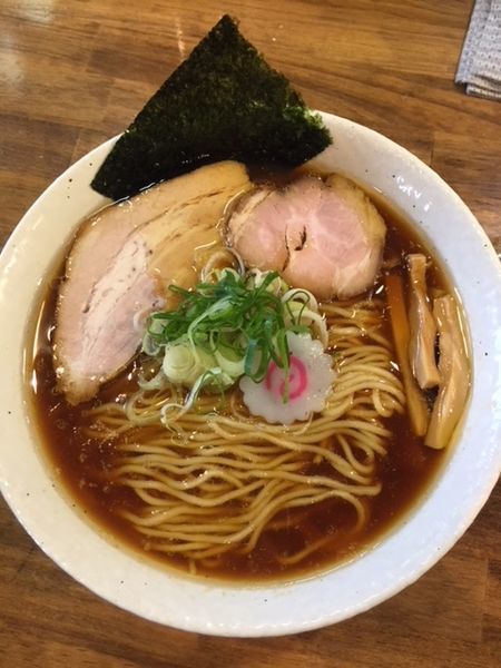 「中華そば　800円　中盛り　（並・中同一料金）」@BASSOの写真