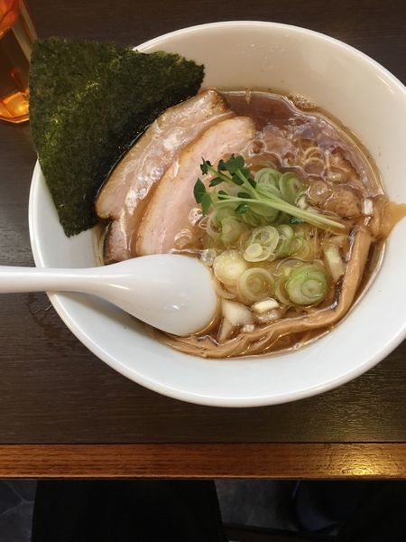 「秋刀魚中華そば（750¥）」@つけ麺 弥七の写真