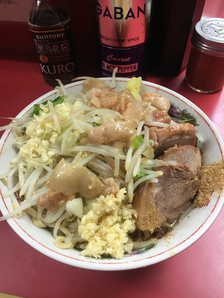 「大 汁なし 豚  全部ニンニク多め」@ラーメン二郎 環七一之江店の写真