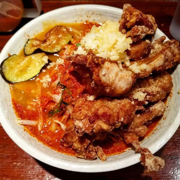 「極辛あんかけDX 1000円」@旨辛ラーメン表裏 高田馬場店の写真