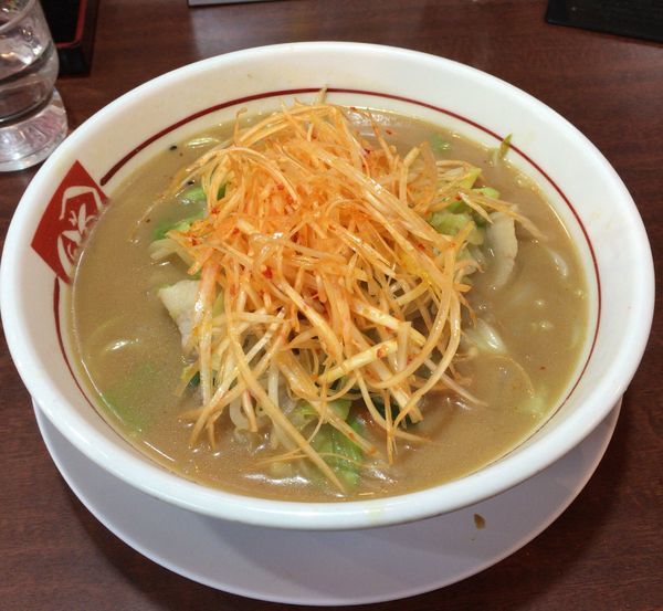 「味噌野菜ラーメン 辛ねぎ」@ラーメンばんだいの写真