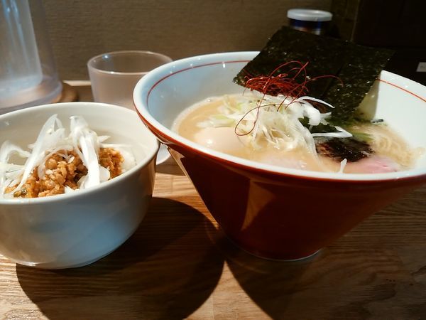 「味玉ラーメンランチセット」@饗膳麺 昌㐂の写真