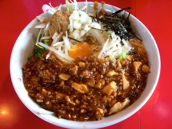 「【限定】麻婆まぜそば（850円）」@ひたちなか大盛軒の写真