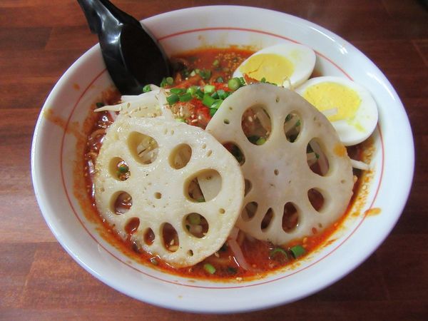 「土浦タンタンメン（９００円）＋茹で卵」@激辛ラーメン専門店 レッチリ 土浦本店の写真